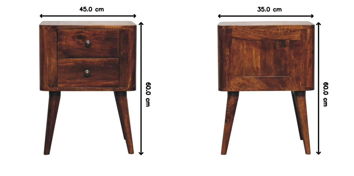 Artisan Furniture Solid Wood Bera Bedside