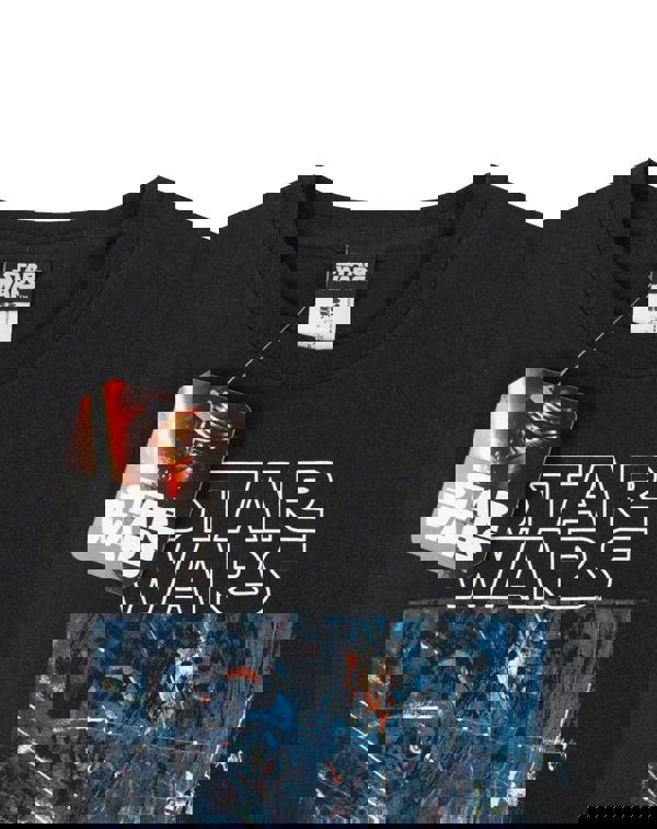 Star Wars Boys Black Death Star Short Sleeved T-Shirt