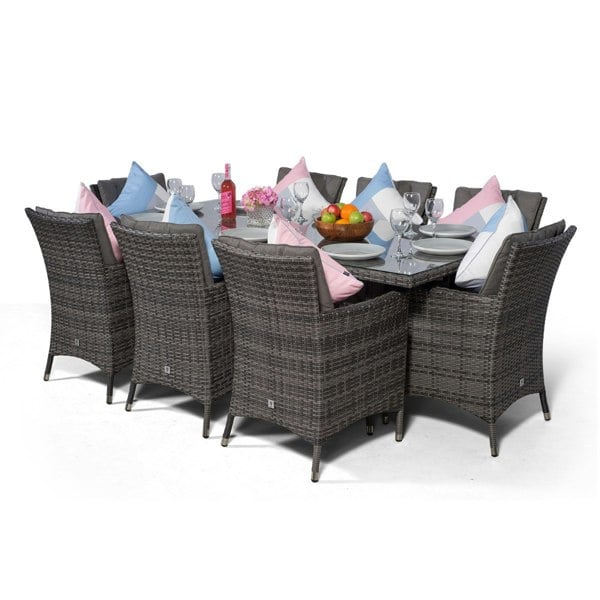 Giardino Savannah Rectangular 8 Seater Rattan Patio Dining Set