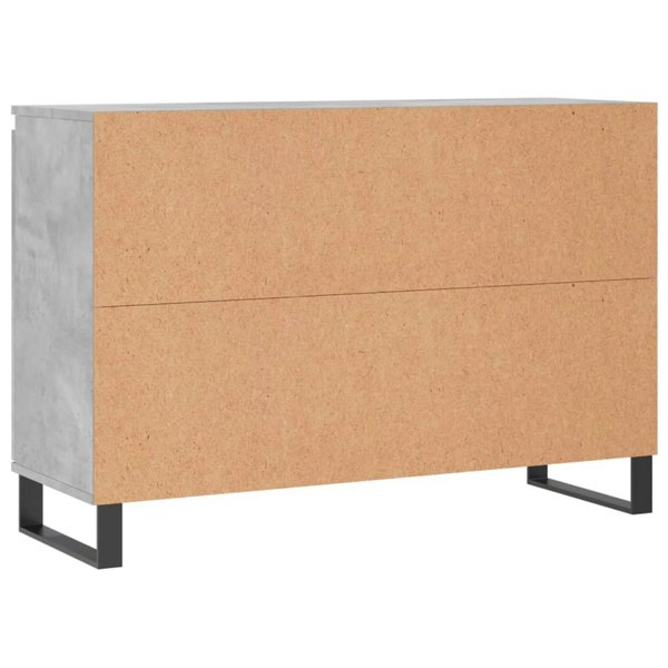 Berkfield Sideboard Concrete Grey 104x35x70 cm Engineered Wood