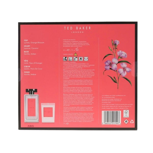 Ted Baker Kasia Eau de Toilette 50ml & Candle Gift Set For Her