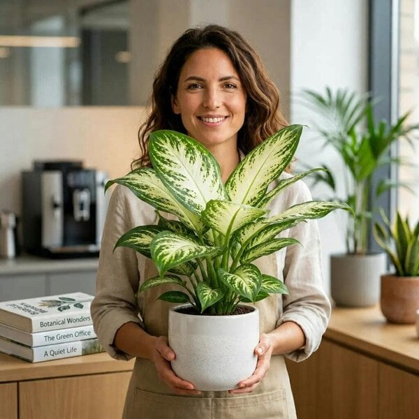 Dieffenbachia Camilla Dumb Cane – Elegant Cream and Green Variegated Indoor Houseplant