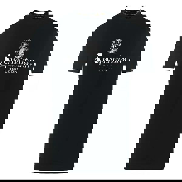 Aquascutum Mens Active Big Logo T-Shirt - Black - 