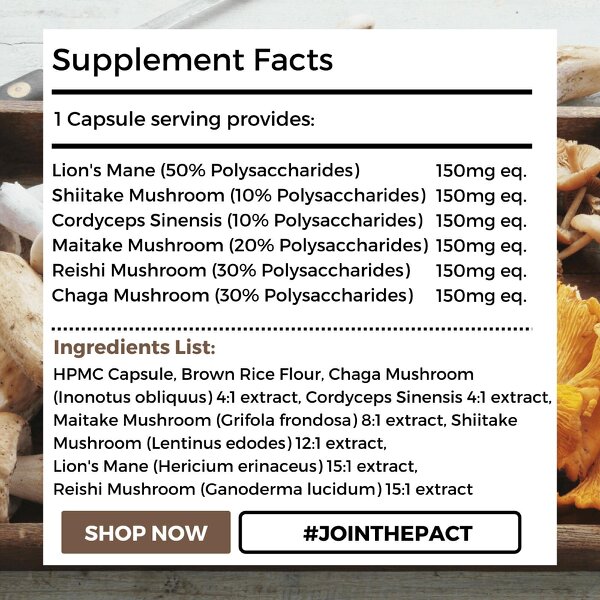 nutripact Multi Mushroom Complex Capsules