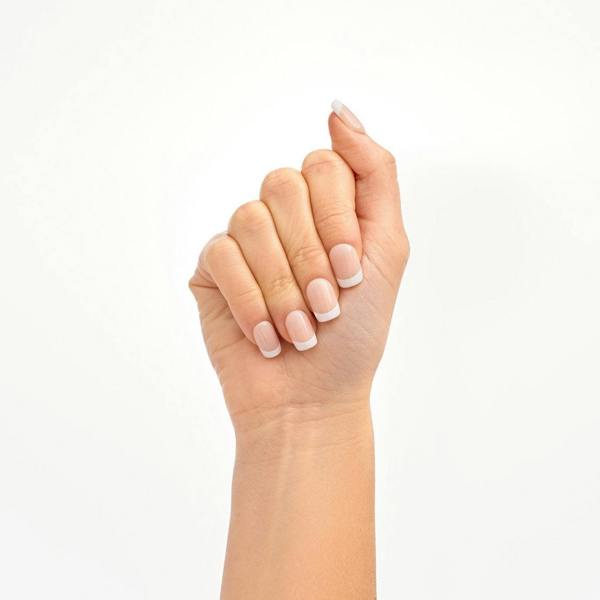 Nail HQ Square Bold French Acrylic Nails (24 Pieces)