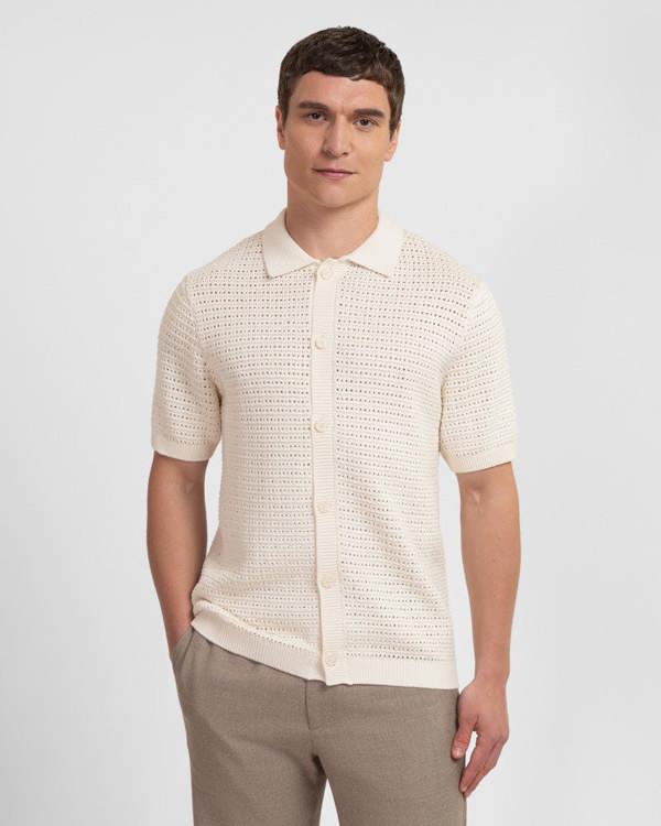 Steel & Jelly Acton - Chunky Knit Short Sleeve Shirt