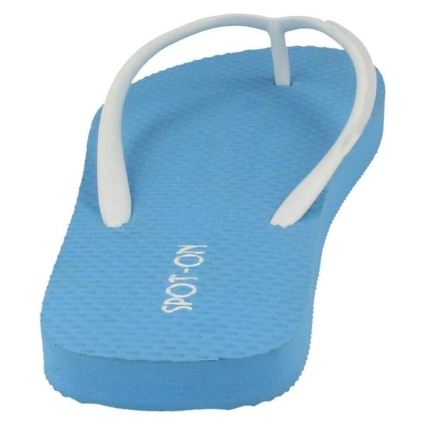 Spot On Ladies Spot On Toe Post Flip Flops