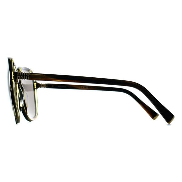 Miu Miu Sunglasses MUB01S 25E80Q Striped Loden Dark Grey