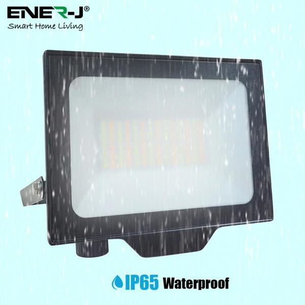 ENER-J 50W LED Floodlights With CCT Switchable & PIR ready (not included), 4500 Lm, IP65, 3 Years Warranty