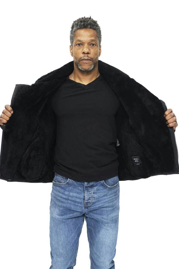 Infinity Leather Mens Sheepskin Leather WW2 Bomber Jacket-Tucson