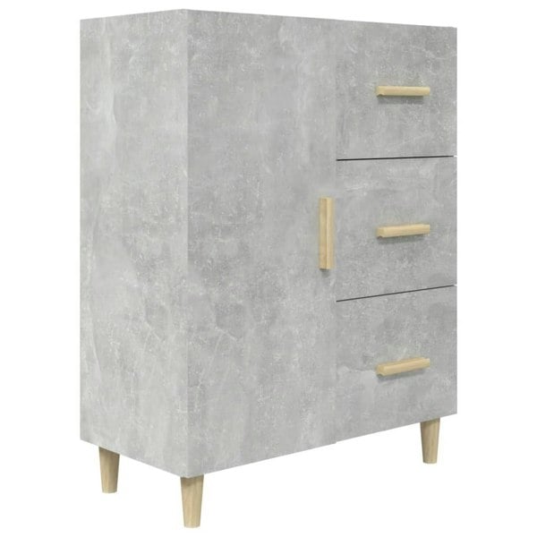 Berkfield Sideboard Concrete Grey 69.5x34x90 cm Engineered Wood