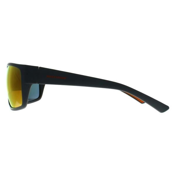 Skechers Sunglasses SE6292 20U Matte Dark Grey Orange Mirror