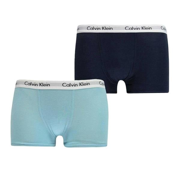 Calvin Klein Boys Boxer Shorts (Pack of 2) - Navy/Aqua - 