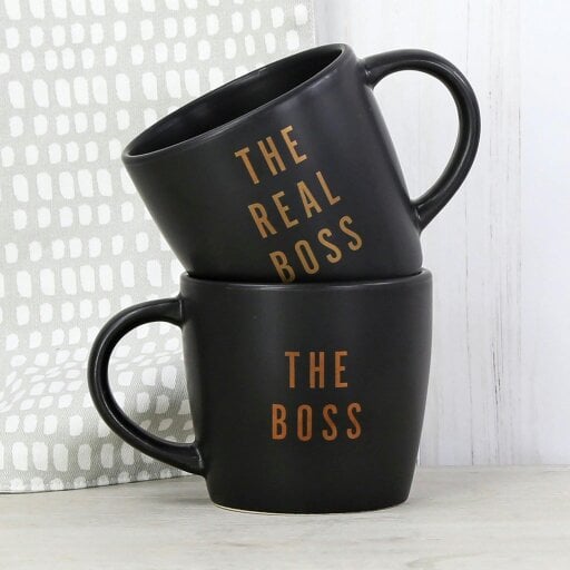 Kimm and Miller The Boss and The Real Boss Mug Duo Gift Set