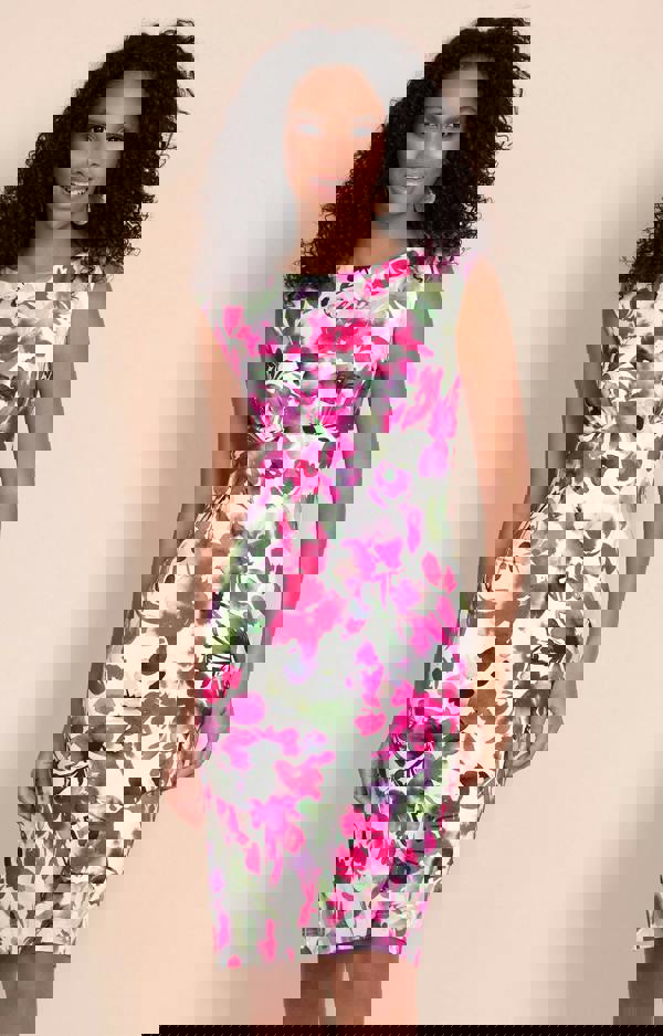 Alie Street London Pippa Shift Dress - Fuchsia Florals