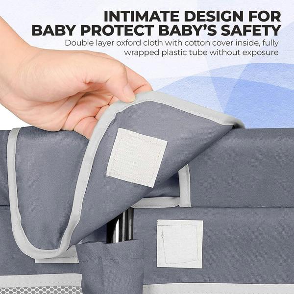 Dyzi Portable Playpen for Toddlers with Safety Gate and Sturdy Yard Enclosure