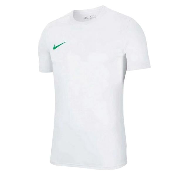 Nike Mens Dry Park VII Short-Sleeved Jersey - White/Green - 
