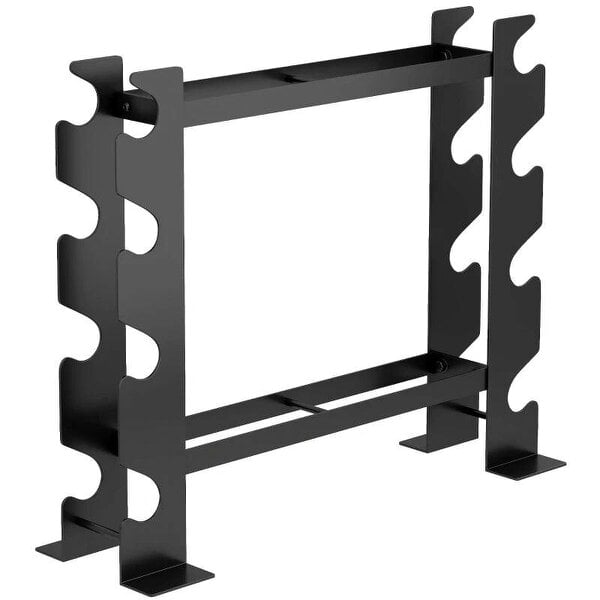 4-Tier Dumbbell Rack, Heavy-Duty Weight Rack for Dumbbells, Kettlebells and Multiple Balls, 200 KG Capacity, Black