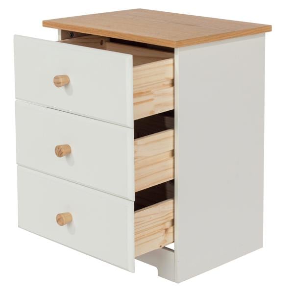Core Products Colorado 3-Drawer Bedside Cabinet