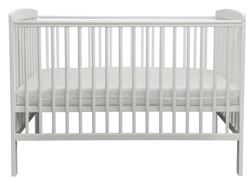 Kinder Valley Sydney Cot White with Spring Mattress