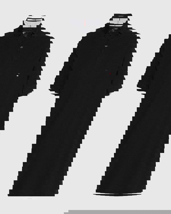 Tommy Hilfiger 1985 Regular Fit Mens Polo - Black