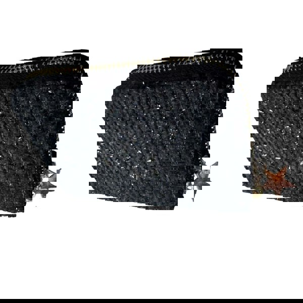 Fores Collection Sparkle Star Zip-Around Purse – Soft Touch Glitter Finish