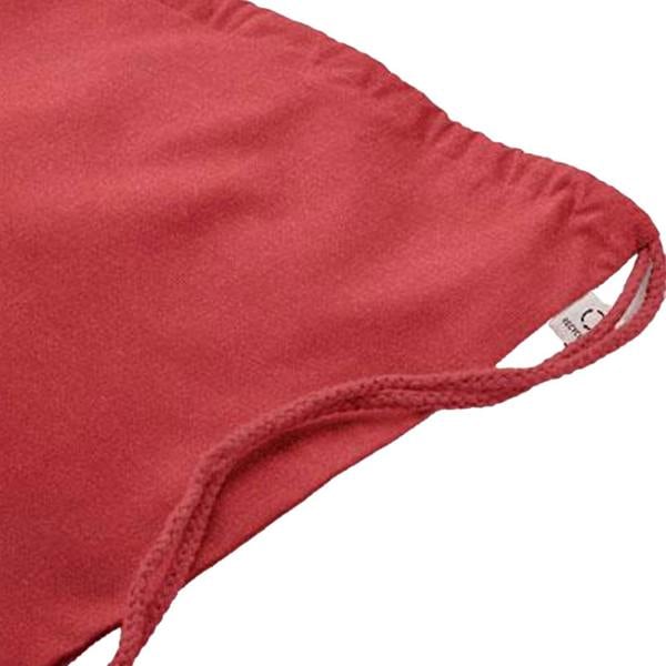 MidOcean Cabetri Colour Recycled Cotton Drawstring Bag - Red - 