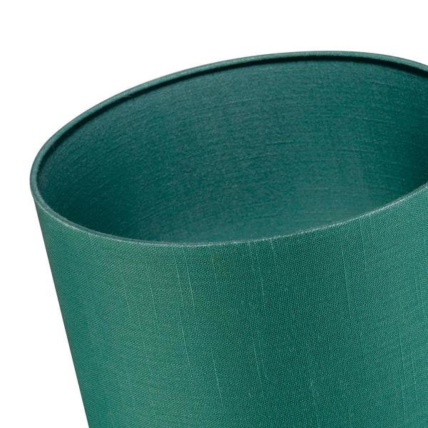Designer Fir Forest Green Textured Linen Fabric Circular Lamp Shade Image 5