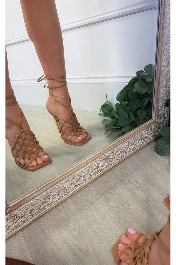 Lorena Strappy Heels - Mocha