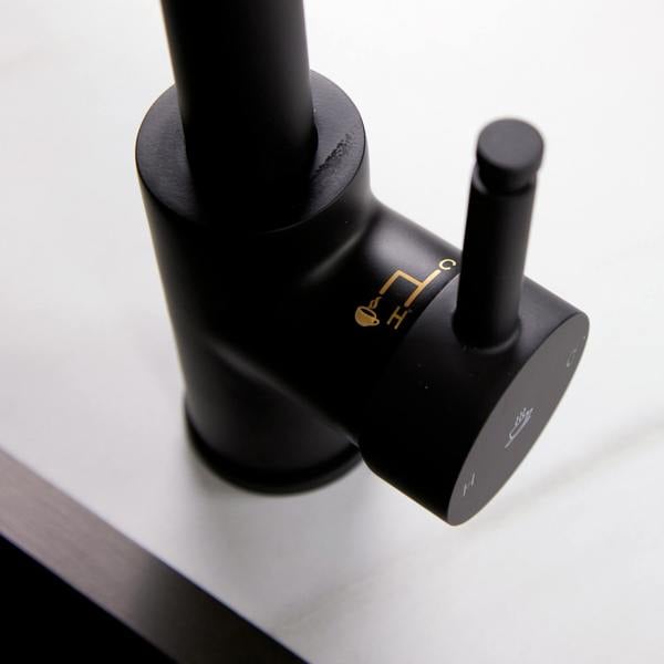 Flode Solo | Single Lever 3 in 1 Instant Boiling Tap | Matt Black Finish