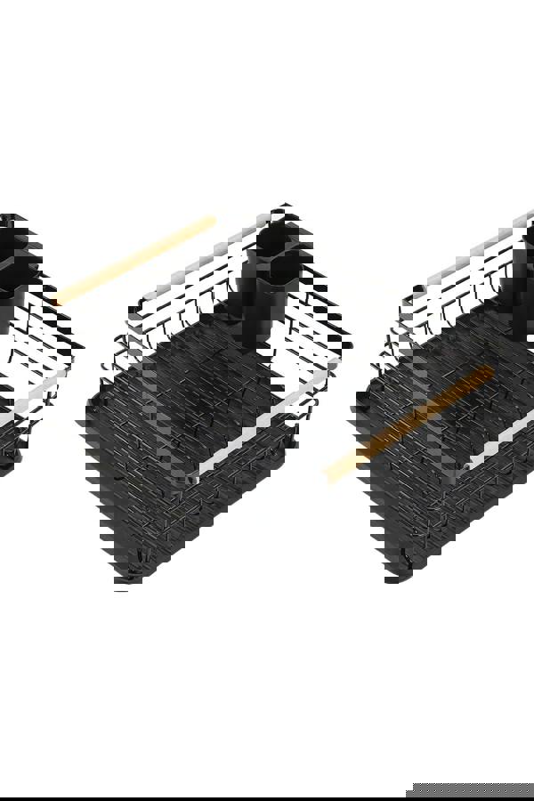 Living and Home Kitchen Metal Dish Drainer Rack Organizer Sink with Removable Drip Tray