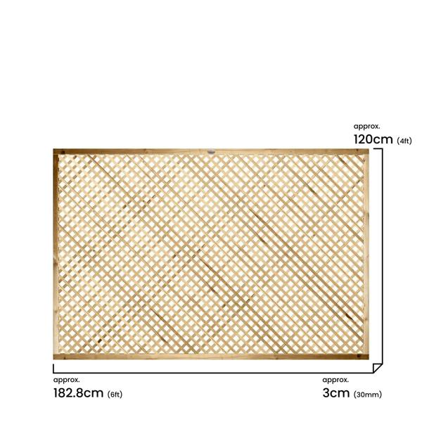 [rackhams variation] trellis elite diamond privacy [6ft x 1ft, 2ft, 3ft, 4ft] 6