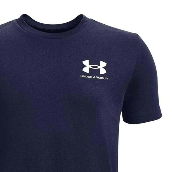 Under Armour Boys Logo Short-Sleeved T-Shirt - Navy/Grey - 