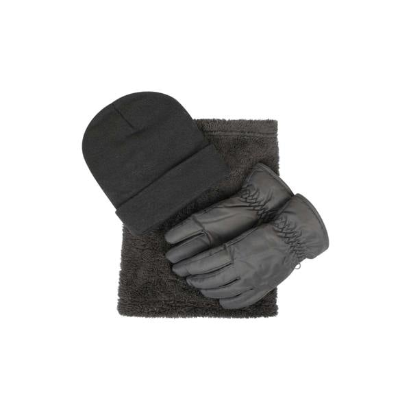 Mountain Warehouse Childrens/Kids Accessories Set (Pack of 3) - Charcoal - 