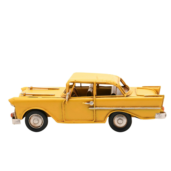 Harvey Makin Ornament - Yellow Car