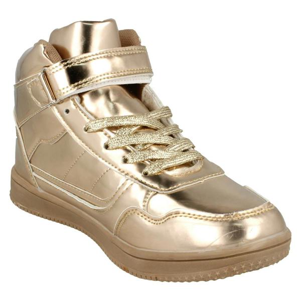 Spot On Ladies Spot On Mid Platform Trainers