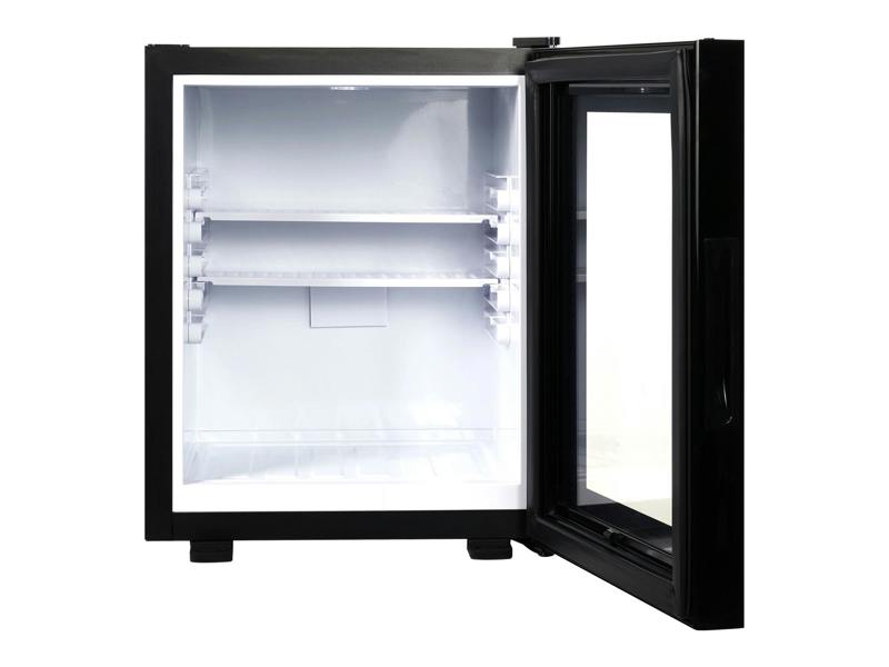 Corby Eton 35L Glass Door Minibar in Black - UK Plug