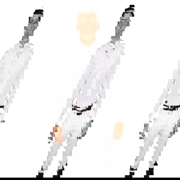 Coldstream Mens Penton Long-Sleeved Show Shirt - White/Navy