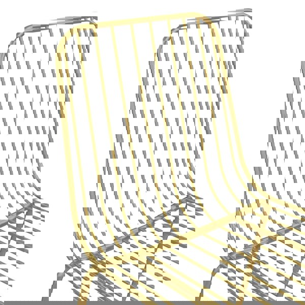 Dorel Home Caden Wire Dining Chair in Golden Look - 2 pieces