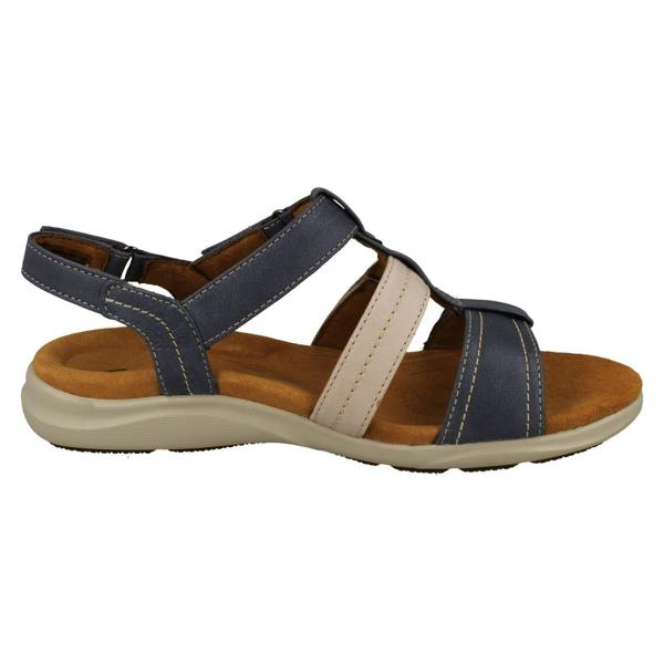 Clarks Ladies Clarks Contour Cushion Strappy Sandals Kitly Step