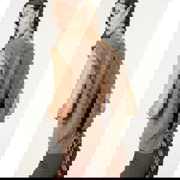 Blue Vanilla Round Neck Vest