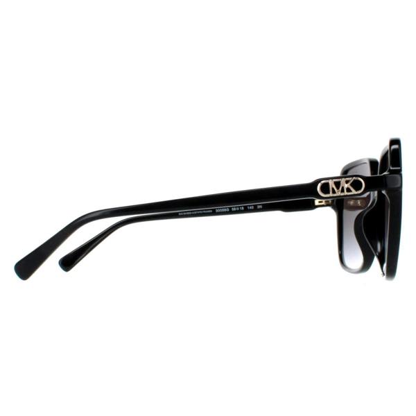 Michael Kors Sunglasses MK2196U Jasper 30058G Black Dark Grey Gradient