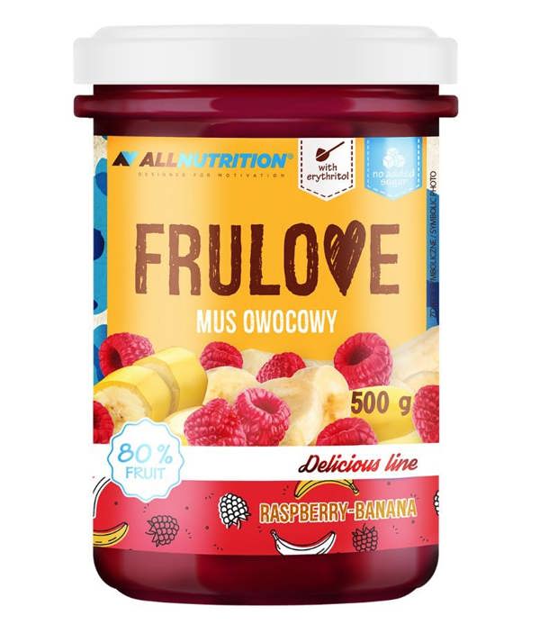 Allnutrition Frulove Mousse, Raspberry-Banana - 500g