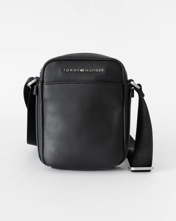 Tommy Hilfiger TH City Mens Mini Reporter Beg - Black