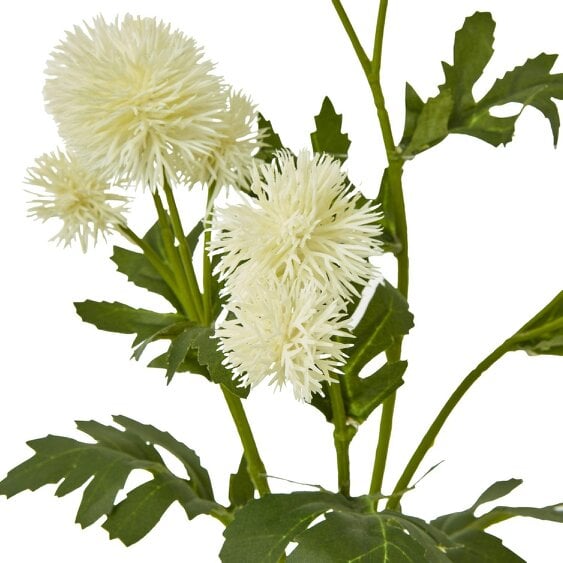 Wyld Haus Set of 3 Artificial Flowers Cream Globe Thistle Sprays