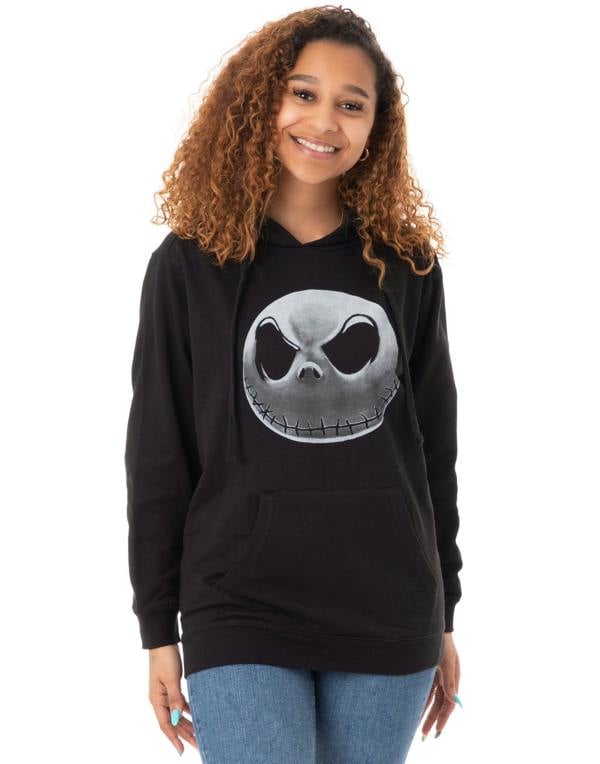 Disney The Nightmare Before Christmas Womens Black Jack Skellington Christmas Jumper