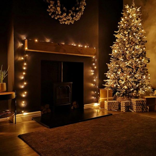 Samuel Alexander 200 LED 16m Supabrights Indoor Outdoor Christmas Lights in Vintage Gold with Timer