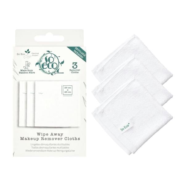 So Eco Wipe Away Makeup Remover Cloths - 3 Pack