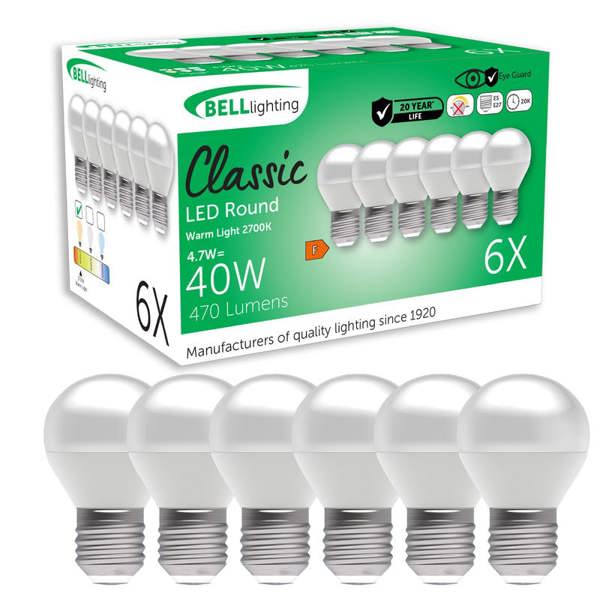 BELL Lighting E27 LED Golf Ball Bulb 4.7W Energy Saving Light Bulb