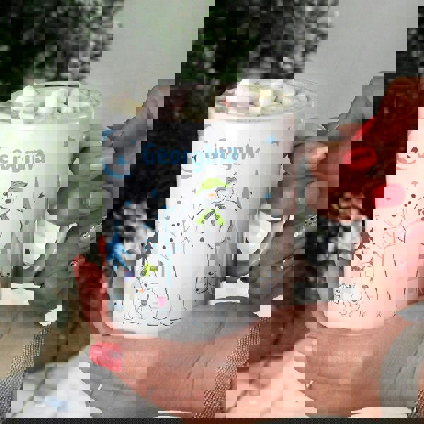 Personalised Memento Company Personalised The Snowman and the Snowdog Mug